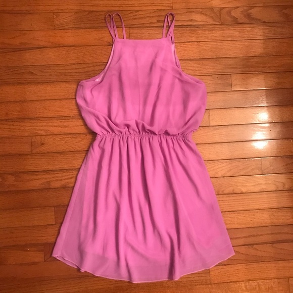 Orchid Purple Elastic Waist Dress - Picture 5 of 8